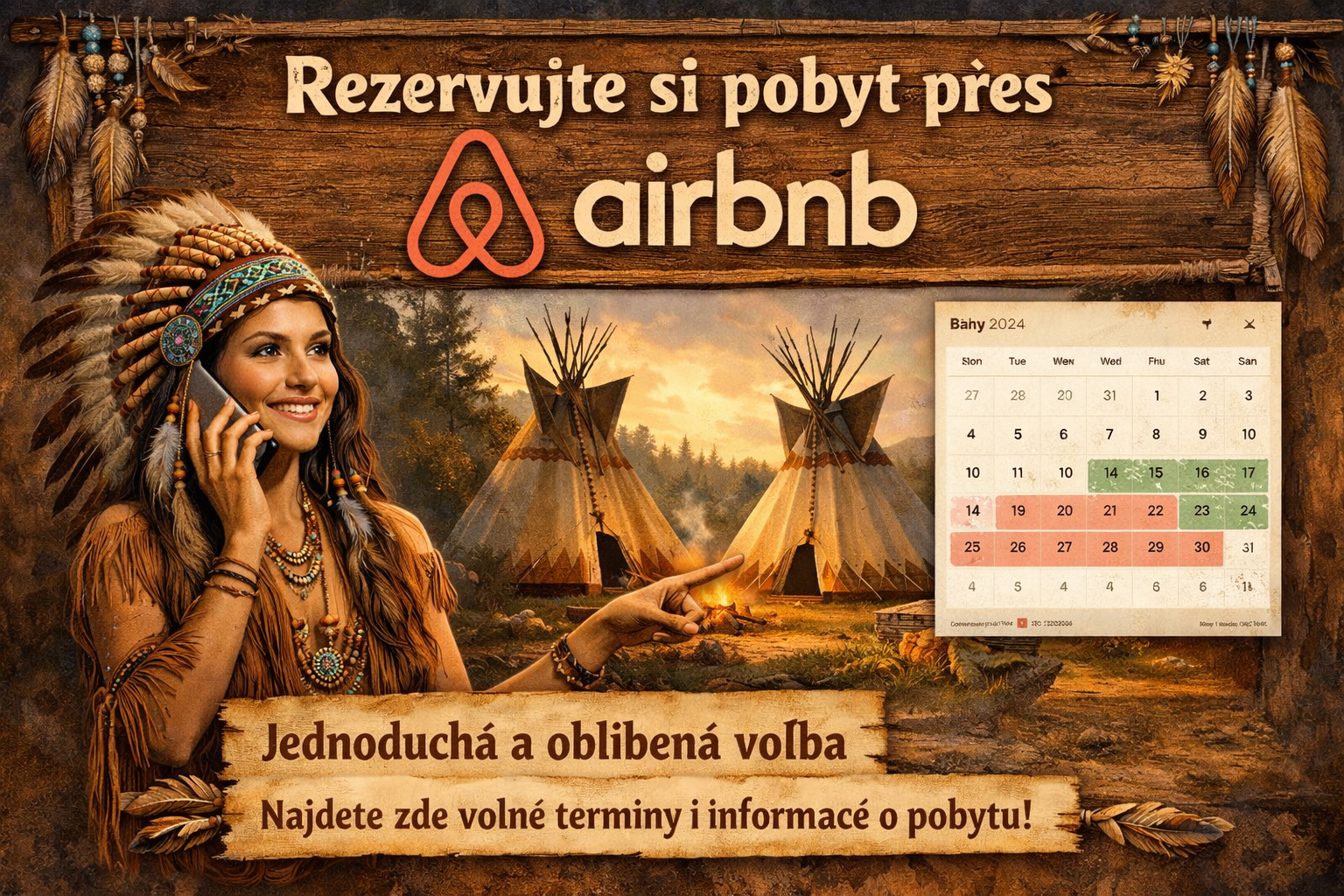 Rezervace přes Airbnb